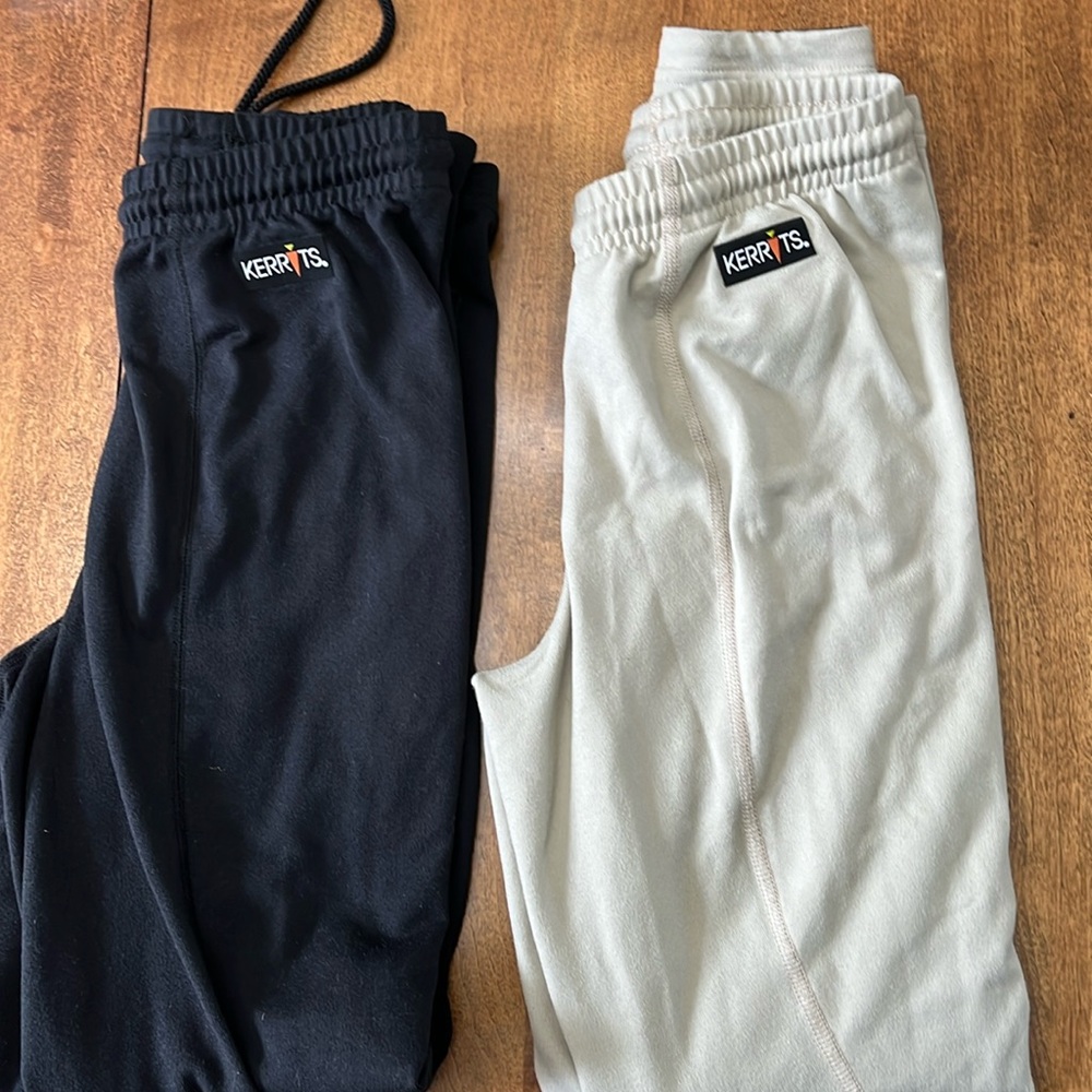 Two pair of Kerrits riding pants both in size L. Excellent condition.